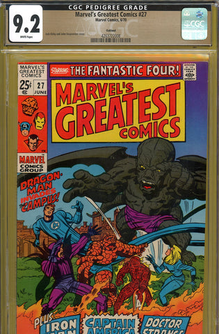 Marvel's Greatest Comics #27 CGC graded 9.2 - reprints 1st Titanium Man PEDIGREE