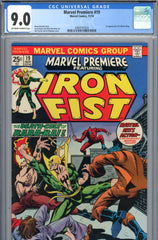 Marvel Premiere #19 CGC 9.0 - Hulk #181 house ad - 1st Colleen Wing