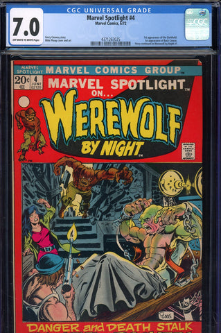Marvel Spotlight #04 CGC 7.0 - third Werewolf by Night 1st Darkhold - SOLD!