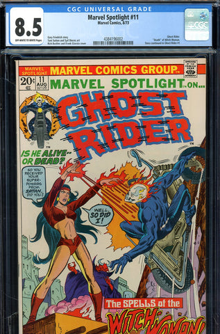 Marvel Spotlight #11 CGC 8.5 last Ghost Rider in title - 7th appearance - SOLD!