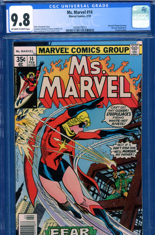 Ms. Marvel #14 CGC graded 9.8 - HIGHEST GRADED new Steeplejack