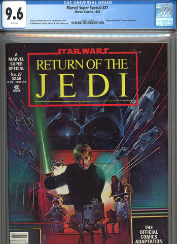Marvel Super Special #27 CGC graded 9.6 "Return of the Jedi" movie adaptation