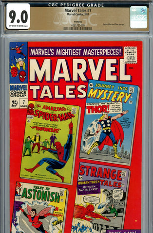 Marvel Tales #7 CGC graded 9.0 reprints early Marvel Super-Hero stories PEDIGREE