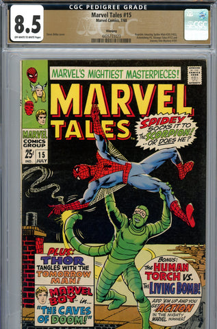 Marvel Tales #15 CGC graded 8.5 reprints early Marvel Super-Hero stories PEDIGREE