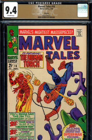 Marvel Tales #16 CGC graded 9.4 reprints early Marvel Super-Hero stories PEDIGREE