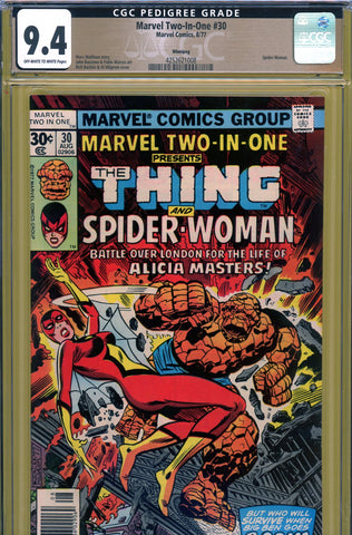 Marvel Two-In-One #30 CGC graded 9.4 PEDIGREE - 2nd app. Spider-Woman - SOLD!