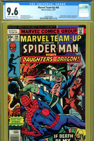 Marvel Team-Up #64 CGC graded 9.6 Daughters of the Dragon teams up