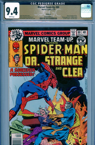 Marvel Team-Up #080 CGC graded 9.4 last 35 cents issue PEDIGREE - SOLD!