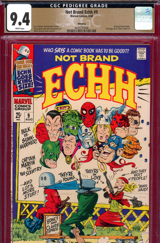 Not Brand Echh #10 CGC graded 9.0 Marie Severin cover Giant-Size issue PEDIGREE - SOLD!