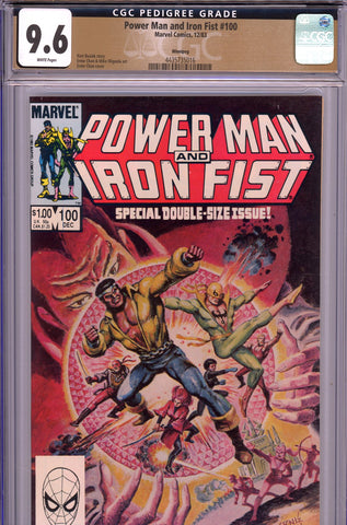 Power Man & Iron Fist #100 CGC 9.6 painted cover - last Bronze Age issue PEDIGREE - SOLD!