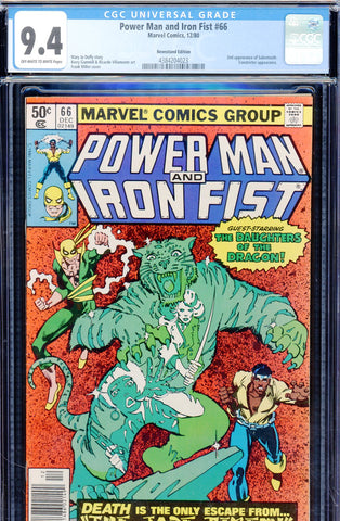 Power Man and Iron Fist #66 CGC graded 9.4 - second Sabretooth NEWSSTAND ED.