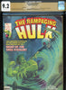 Rampaging Hulk #7 CGC graded 9.2 - Starlin cover and art Man-Thing story PEDIGREE