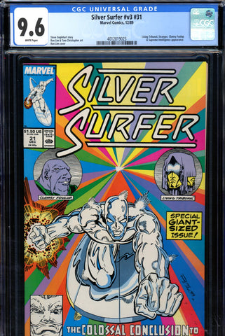 Silver Surfer v3 #31 CGC graded 9.6 Living Tribunal, Stranger and more appearances