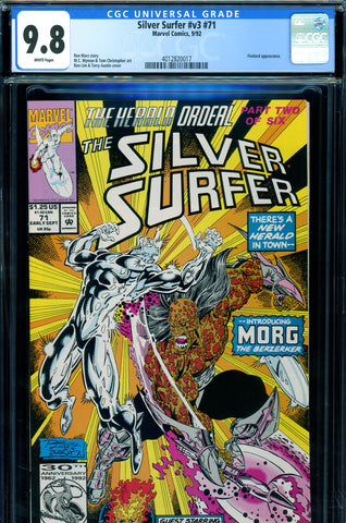 Silver Surfer v3 #71 CGC graded 9.8 Firelord appearance Ron Lim and Terry Austin cover - SOLD!