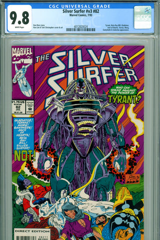 Silver Surfer v3 #82 CGC graded 9.8 Tyrant, Galactus and many, many more HIGHEST GRADED