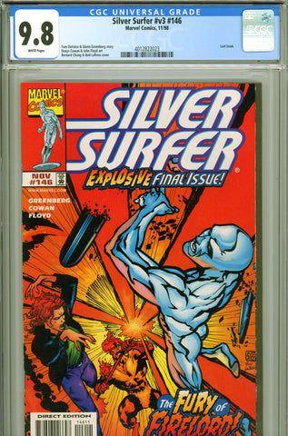 Silver Surfer v3 #146 CGC graded 9.8 - last issue - Firelord appearance HIGHEST GRADED