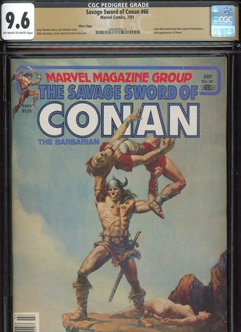 Savage Sword of Conan #66 CGC graded 9.6 - second Bront appearance PEDIGREE