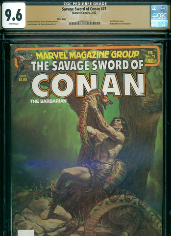 Savage Sword of Conan #073 CGC graded 9.6 - Joe Chiodo cover PEDIGREE - SOLD!