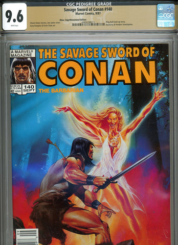 Savage Sword of Conan #140 CGC graded 9.6 - Joe Jusko cover PEDIGREE/NEWS - SOLD!