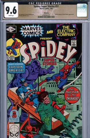 Spidey Super Stories #51 CGC graded 9.6 Cap/ Mad Thinker {PEDIGREE} "DIRECT EDITION" - SOLD!