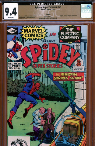 Spidey Super Stories #55 CGC graded 9.4 Kingpin/ Lizard {PEDIGREE} "DIRECT EDITION" - SOLD!