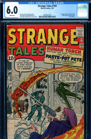 Strange Tales #104 CGC graded 6.0 - first appearance of Paste-Pot Pete - SOLD!