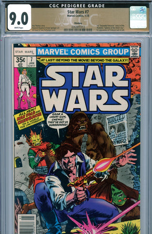 Star Wars #07 CGC graded 9.0 PEDIGREE - first "Expanded Universe" - SOLD!