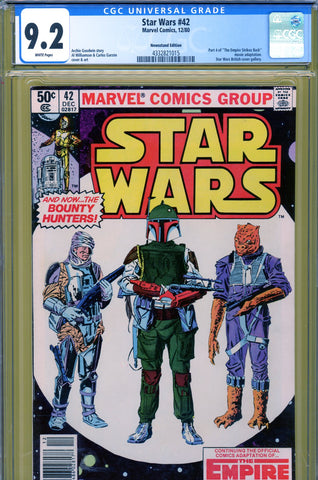 Star Wars #42 CGC graded 9.2 - first appearance of Boba Fett and Yoda - SOLD!