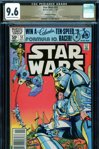 Star Wars #53 CGC graded 9.6 PEDIGREE/VARIANT six first appearances - SOLD!