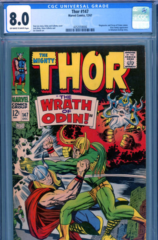 Thor #147 CGC graded 8.0 Loki cover and story - SOLD!