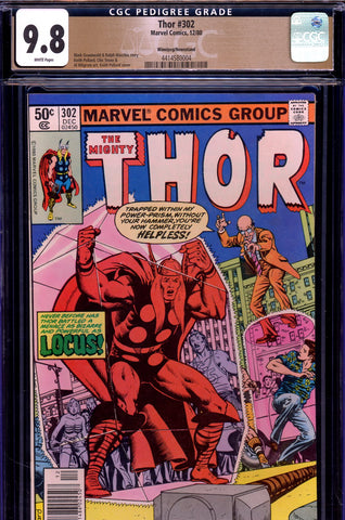 Thor #302 CGC 9.8 Pollard cover/art {PEDIGREE} Newsstand Edition HIGHEST GRADED