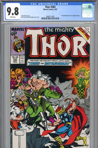 Thor #383 CGC graded 9.8 - Amora the Enchantress cover and story HIGHEST GRADED - SOLD!