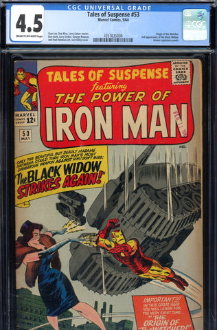 Tales Of Suspense #53 CGC graded 4.5 2nd appearance of the Black Widow - SOLD!
