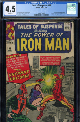 Tales Of Suspense #56 CGC graded 4.5 1st appearance of the Unicorn