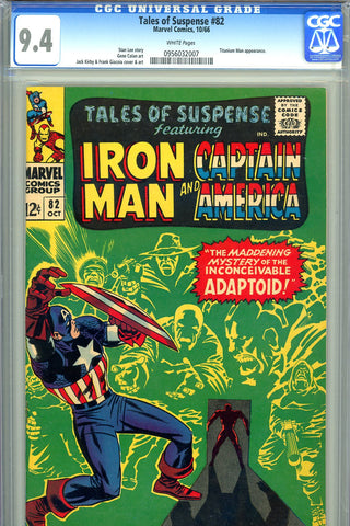 Tales of Suspense #82 CGC graded 9.4 first appearance of the Adaptoid - WHITE PAGES