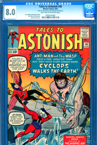 Tales To Astonish #46 CGC graded 8.0 1st appearance of A-Chiltarians - SOLD!