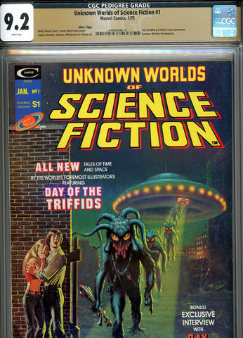 Unknown Worlds of Science Fiction #1 CGC graded 9.4 Kelly Freas cover PEDIGREE - SOLD!