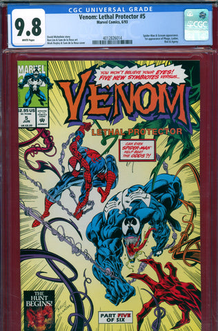 Venom: Lethal Protector #5 CGC graded 9.8 - first Phage and more HIGHEST GRADED