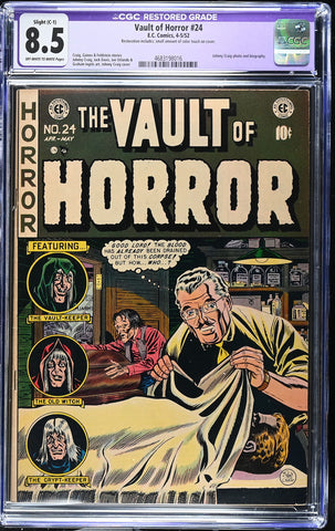 Vault Of Horror #24 CGC graded 8.5 Johnny Craig photo and biography