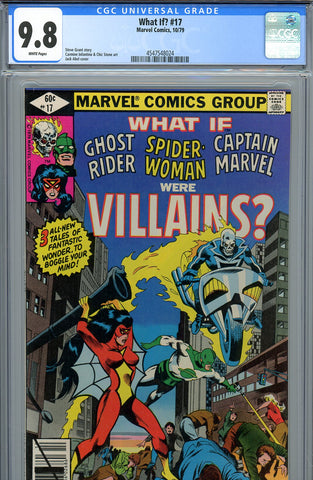 What If? #17 CGC 9.8 Ghost Rider, Spider-Woman, Capt. Marvel were Villains? HIGHEST GRADED