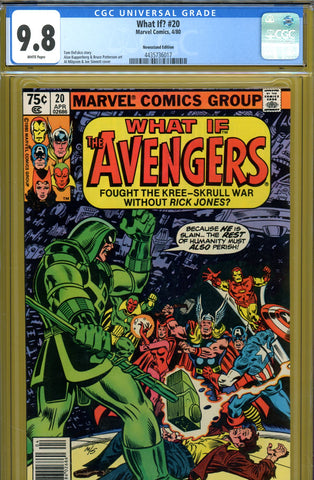 What If? #20 CGC 9.8 Avengers fought Kree-Skrull war? {NEWSSTAND ED.} HIGHEST GRADED