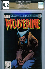 Wolverine Limited Series #3 CGC graded 9.2 - Frank Miller cover/art  PEDIGREE