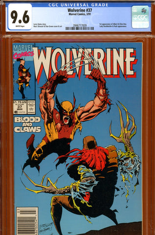 Wolverine #37 CGC graded 9.6 - first Albert & Elsie-Dee NEWSSTAND EDITION