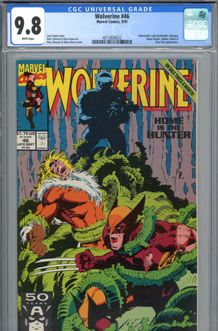 Wolverine #46 CGC graded 9.8 Sabretooth, Masque and others - HIGHEST GRADED