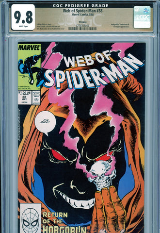 Web of Spider-Man #38 CGC graded 9.8 HIGHEST GRADED PEDIGREE - SOLD!