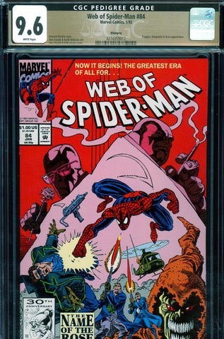 Web Of Spider-Man #84 CGC graded 9.6 PEDIGREE Kingpin/Hobgoblin /Rose c/s - SOLD!