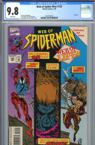 Web Of Spider-Man #120 CGC 9.8 - vs. Tombstone & Grim Hunter - HIGHEST GRADED