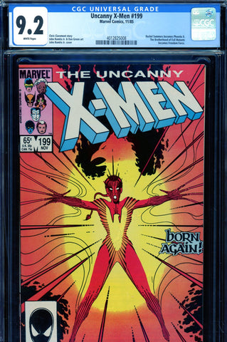 Uncanny X-Men #199 CGC graded 9.2 Rachel Summers becomes Phoenix ll - SOLD!
