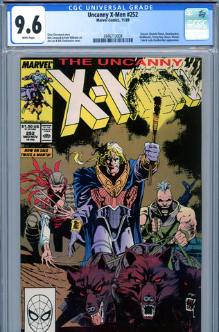 Uncanny X-Men #252 CGC graded 9.6 Reavers appearance Jubilee joins