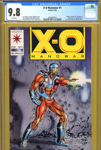 X-O Manowar #01 CGC graded 9.8 HIGHEST GRADED origin/1st app. - SOLD!